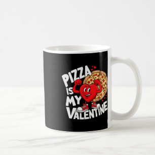 Caneca De Café Comida Pizza É Meu Namorado Forte Coração Meme Val