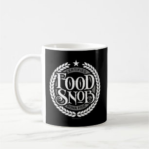 Caneca De Café Comida Snob - amante engraçado da comida