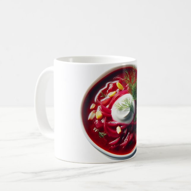 Caneca De Café Comida ucraniana (Frente Esquerda)