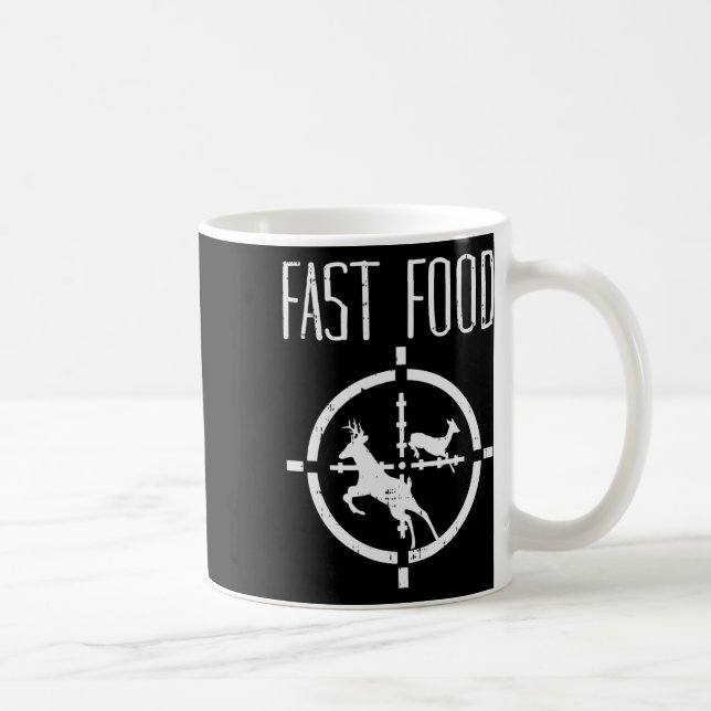Caneca De Café Comida veloz, Arco Engraçado, Elk Buck, caçando Hu (Direita)