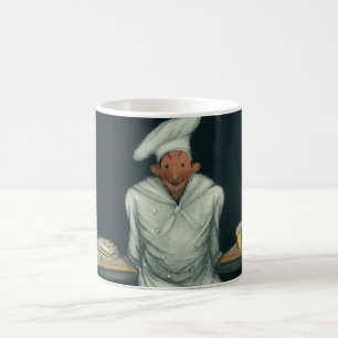 Caneca De Café Comidas de vindima, padeiro com pastelaria