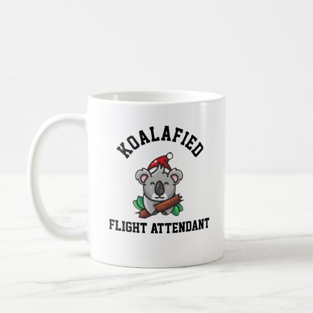 Caneca De Café Comissária de Voo Koalafied (Esquerda)