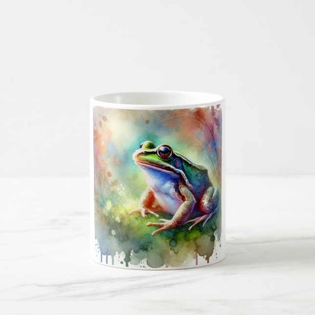 Caneca De Café Common frog 131024AREF112 - Watercolor (Centro)