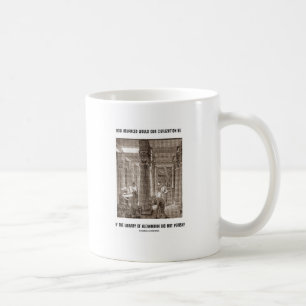 Caneca De Café Como a civilização avançada seja se biblioteca