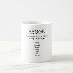 Caneca De Café Como anunciar a música personalizada SAY HYGGE Fu