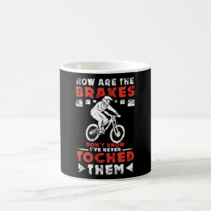 Caneca De Café Como Está A Bicicleta De Montanha Brakes?