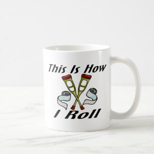 Caneca De Café Como eu rolo ferido