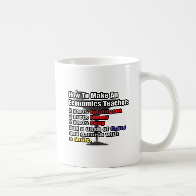 Caneca De Café Como fazer um professor de economia (Direita)