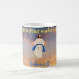 Caneca De Café Como Jesus Faz Seu Chá? Hebraico.