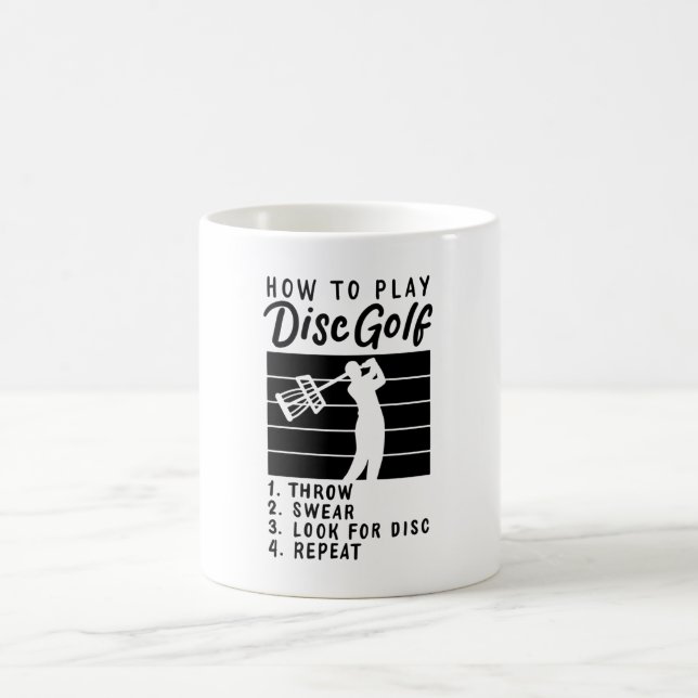 Caneca De Café Como Jogar Golf De Disco (Centro)