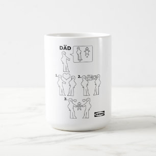 Caneca De Café Como montar um Pai de instrução com a paródia d