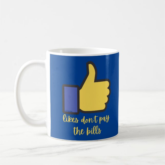 Caneca De Café COMO NÃO PAGAR O LIVRO DE MÍDIA Social (Esquerda)