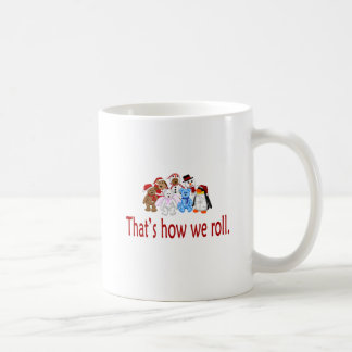 Caneca De Café Como nós rolamos o grupo do Natal