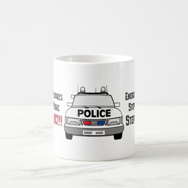 Caneca De Café Como os agentes da polícia respondem a sua (Centro)