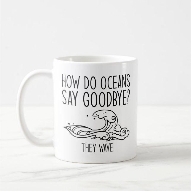 Caneca De Café Como os oceanos dizem adeus (Esquerda)