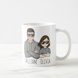 Caneca De Café Como Padre Como Filha Oh Dama Dotada Para Família