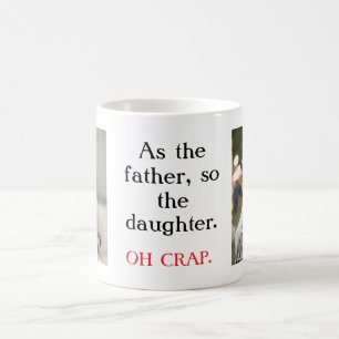 Caneca De Café Como Pai Como Filha/Filho Foto