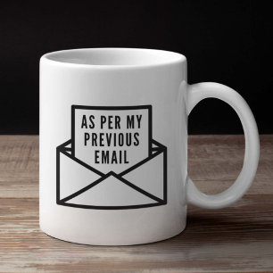 Caneca De Café Como Por Meu Email Anterior
