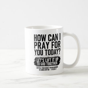 Caneca De Café Como Posso Orar Por Você Hoje Preciso Da Bíblia Cr