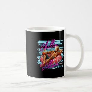 Caneca De Café Como Um Villain Trump Summer 2024 Relaxing Beach