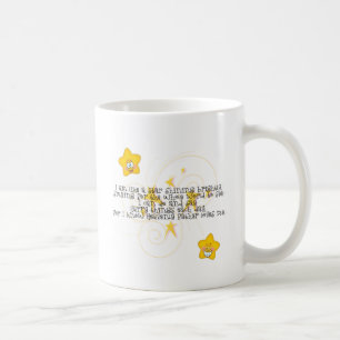 Caneca De Café como uma estrela que brilha brilhantemente