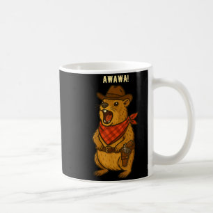 Caneca De Café Como vai Cowboy Rock Hyrax Awawa Western Engraçado