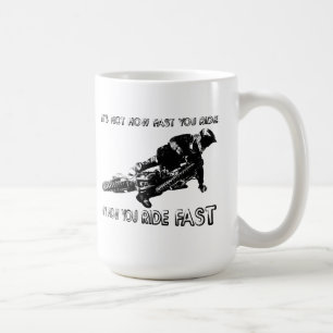Caneca De Café Como Você Anda Rápido em Moto de Trilha Motocross 