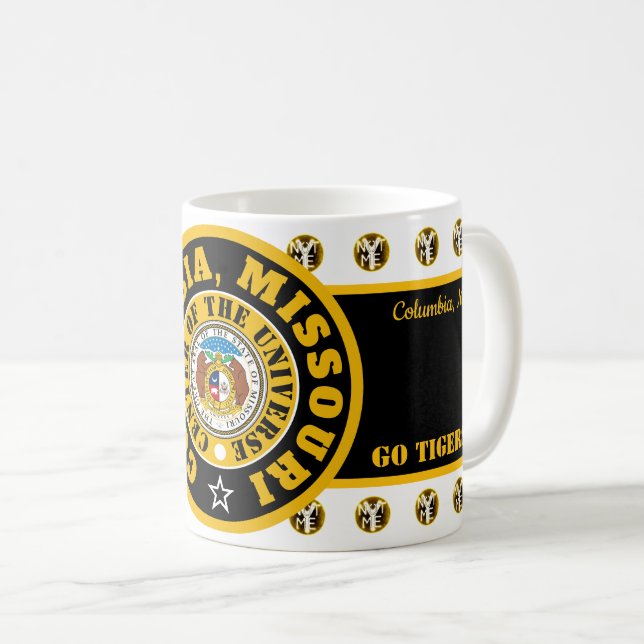 CANECA DE CAFÉ COMOCOU COLUMBIA, MISSOURI (COU) (Frente Esquerda)