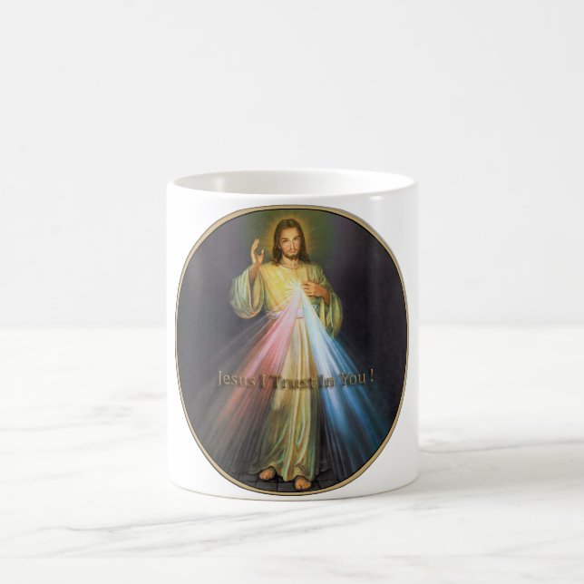 CANECA DE CAFÉ COMPAIXÃO DIVINE JESUS CONFIO EM VOCÊ (Centro)