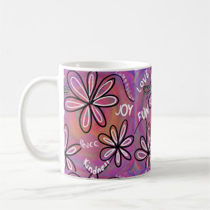 Caneca De Café Compaixão Pelo Amor, Alegria, Paz Pela Humanidade