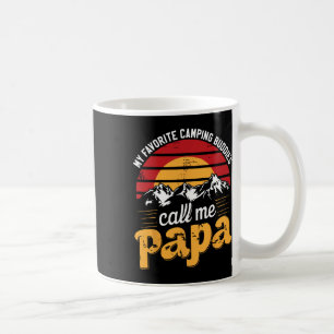 Caneca De Café Companheiros de Acampamento Chamam Papai Humor Pai
