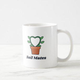 Caneca De Café Companheiros de Solo Aniversário de Pais de Planta