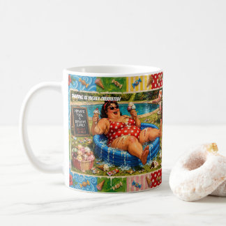 Caneca De Café Compartilhar é Altamente Superestimado - Cartoon d