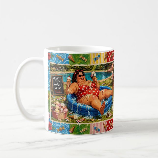 Caneca De Café Compartilhar é Altamente Superestimado - Cartoon d (Esquerda)