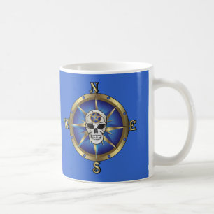 Caneca De Café Compass do crânio