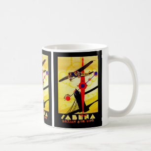 Caneca De Café Compasso do art deco de Sabena