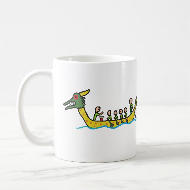 Caneca De Café Competência de barco do dragão (Esquerda)