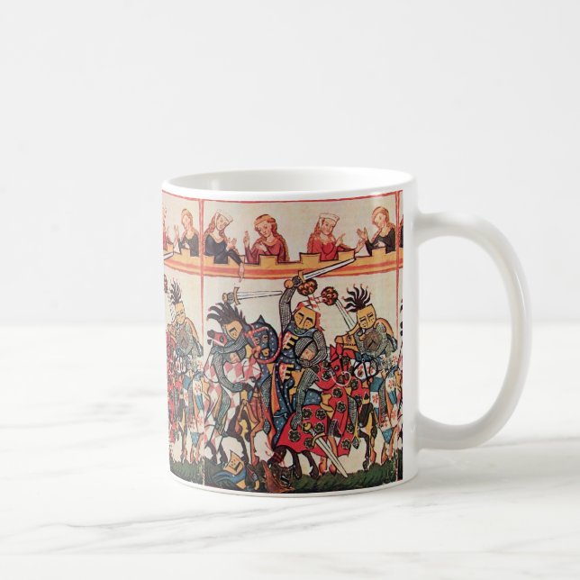 CANECA DE CAFÉ COMPETIAM MEDIEVAL, CAVALEIROS DE COMBATE E (Direita)