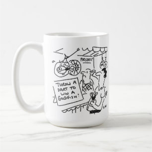Caneca De Café Competição Dardos - Ganhar um Peixe Goldground