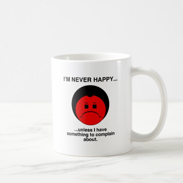 Caneca De Café Complainer feliz (Direita)
