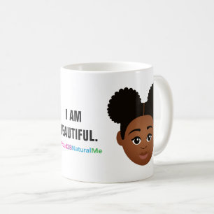 Caneca De Café Complexação #Proud2BNaturalMe "SOU LINDA"