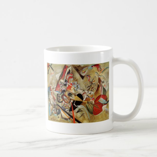 Caneca De Café Composição Abstrato de Kandinsky (Direita)