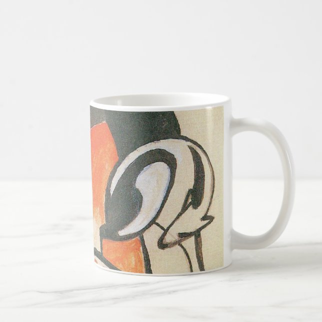 Caneca De Café Composição com Two Deer por Franz Marc (Direita)