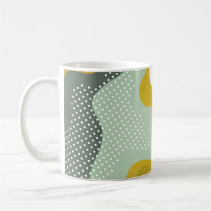 Caneca De Café Composição geométrica abstrato moderna com deco