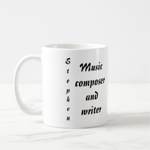 Caneca De Café Compositor E Escritor De Música