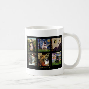 Caneca De Café Composto de Art Pug Famoso nº 1