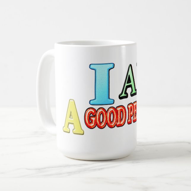 Caneca De Café Comprar "BOA PESSOA" Design de Expressão (Frente Esquerda)