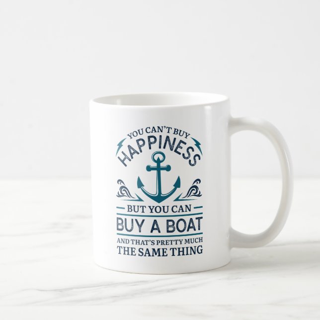 Caneca De Café Compre Um Barco (Direita)