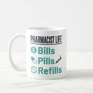 Caneca De Café Comprimidos e Reformas Farmacêuticos