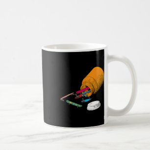 Caneca De Café Comprimidos Felizes Skateboard Skater Divertido Am